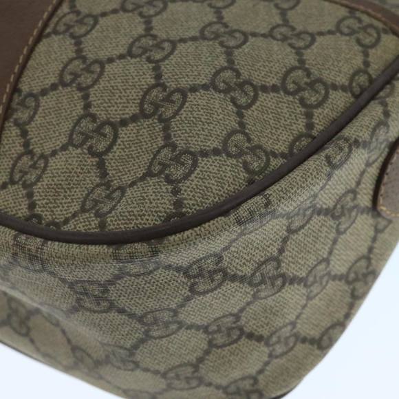 GUCCI GG Supreme Web Sherry Line Shoulder Bag PVC Beige Red Green Auth 109874 - Picture 14 of 16